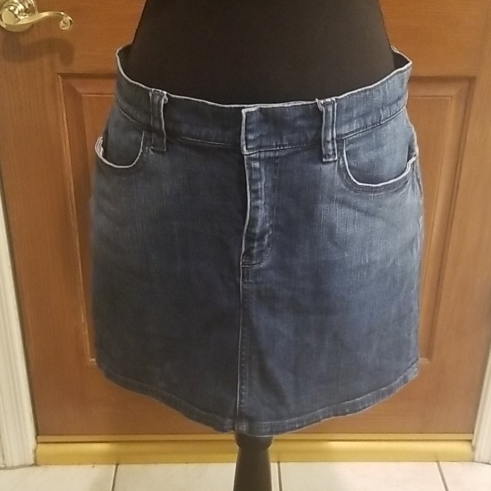 Gap Jeans Stretch Denim Mini Skirt